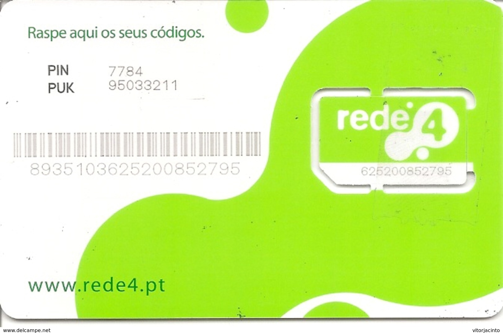 REDE4 SimCard GSM - Portugal - Portugal