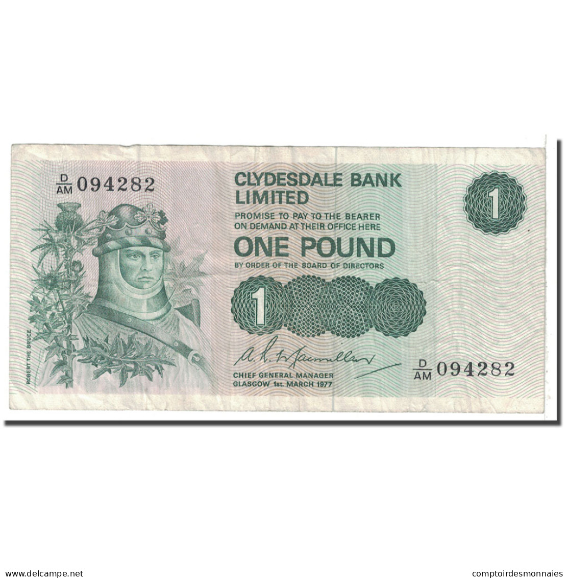Billet, Scotland, 1 Pound, 1977, 1977-03-01, KM:204c, TB - 1 Pound