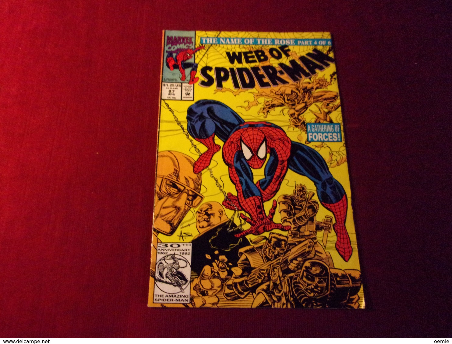 WEB OF   SPIDER MAN   87 APR - Marvel