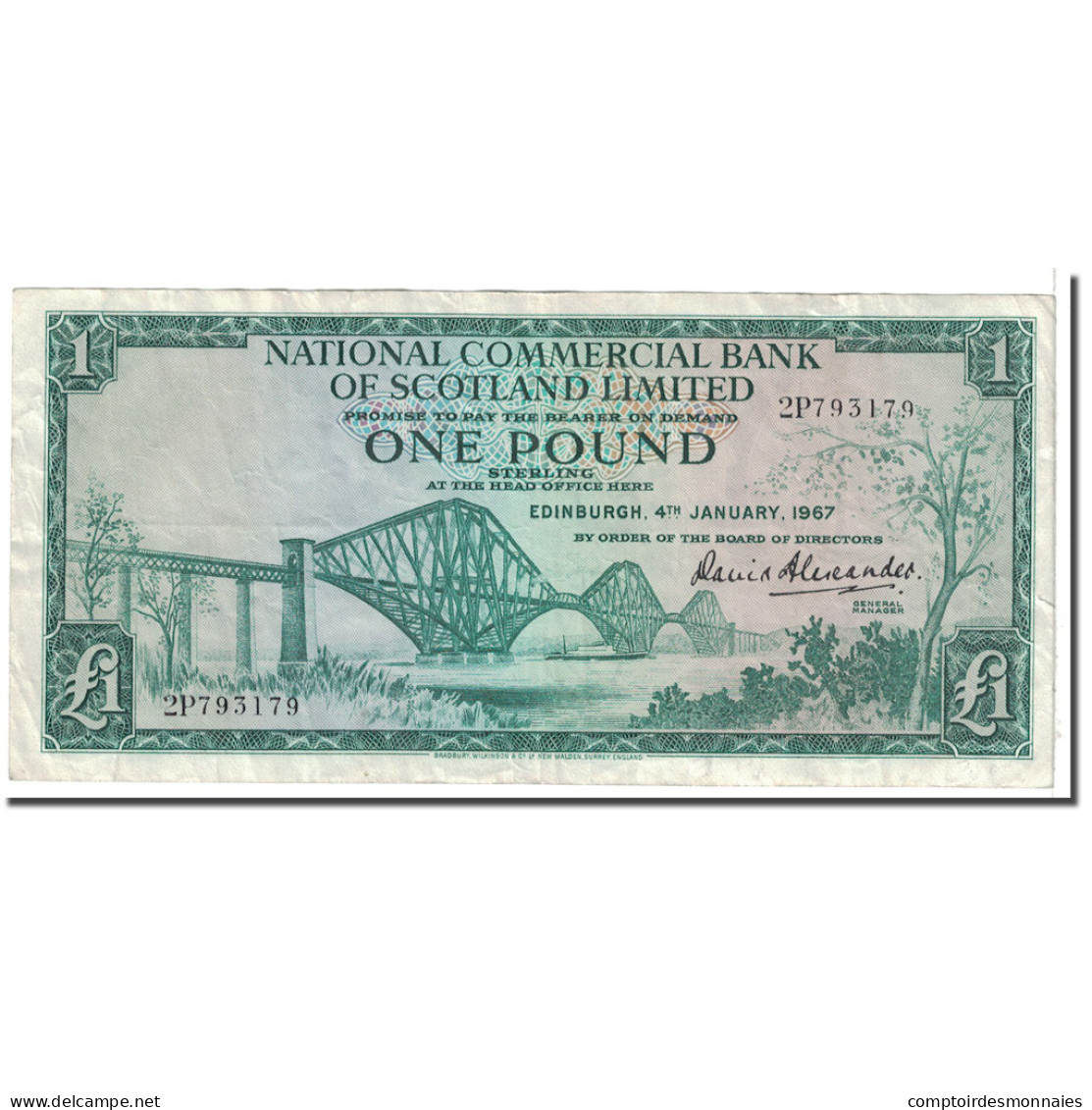Billet, Scotland, 1 Pound, 1967, 1967-01-04, KM:271a, TTB - 1 Pound