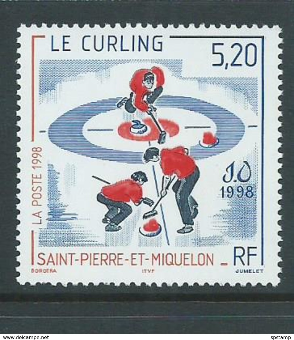 St Pierre & Miquelon 1998 Nagano Winter Olympics Single MNH - Unused Stamps