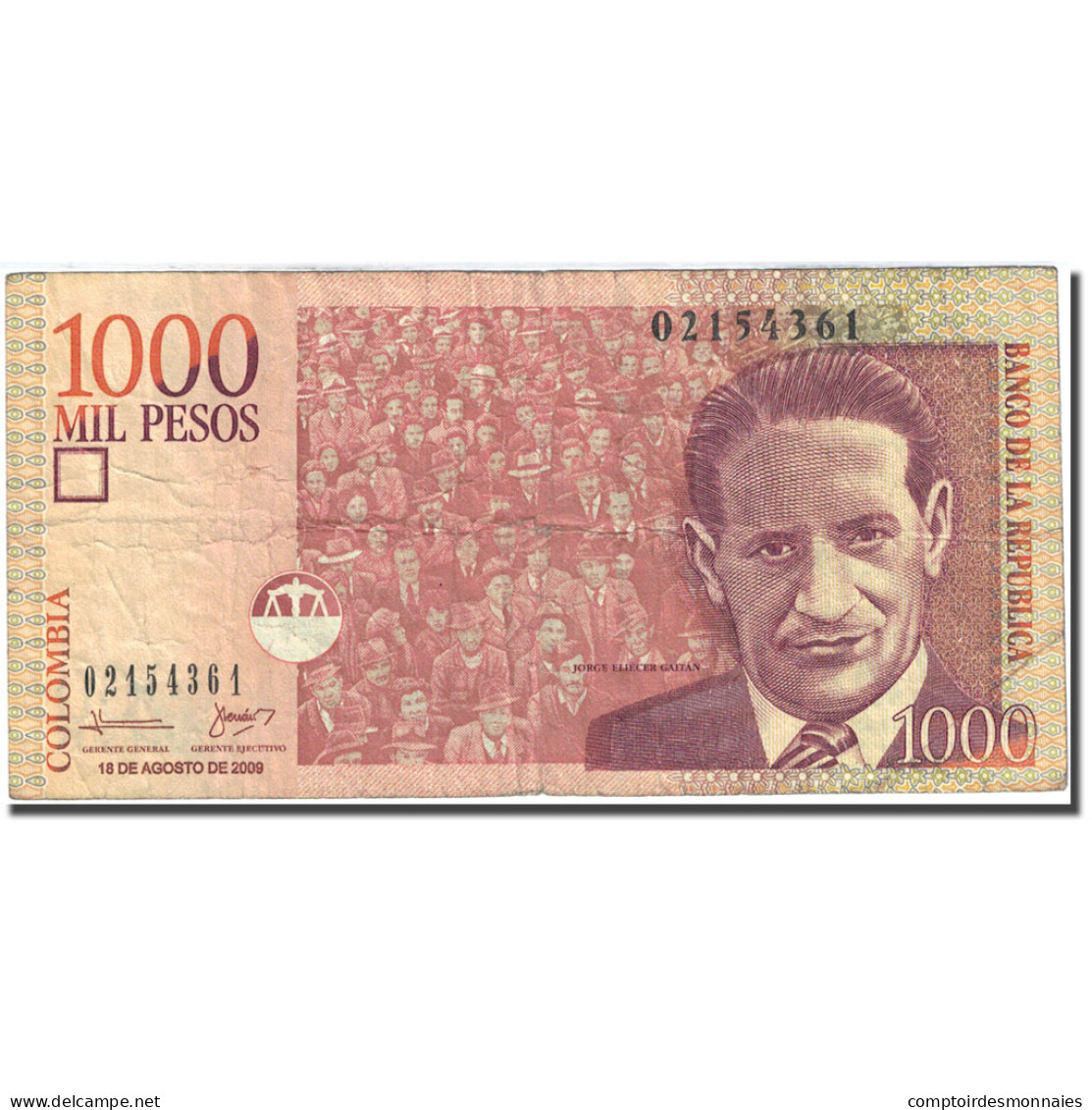 Billet, Colombie, 1000 Pesos, 2005, 2009-08-18, KM:456l, TB - Colombie