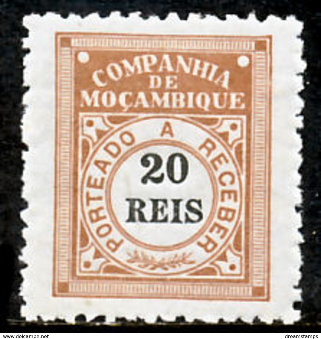 !										■■■■■ds■■ Company Postage Due 1906 AF#03* Regular 20 Réis (x3368) - Mozambique