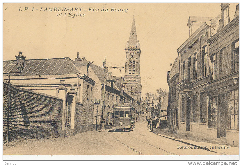 59 // LAMBERSART    Rue Du Bourg Et L'église   LP 1 - Lambersart