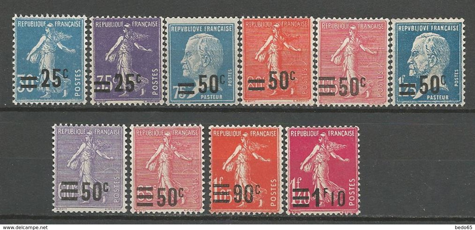 SERIE SURCHARGES N° 217 à 228  GOM D'origine NEUF** LUXE SANS CHARNIERE / MNH - Neufs