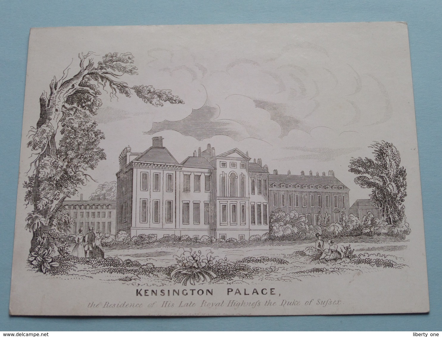 KENSINGTON PALACE By J.T.WOOD The Residence Of His Late Royal ( Porcelein / Porcelaine / Pocelain - Details See Photo ) - Autres & Non Classés