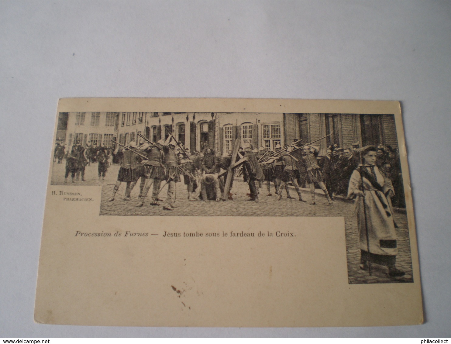 Veurne - Furnes // Procession De - Jesus Tombe Sour Fardeux De La Croix // 1905 Ed. H.Buyssen Pharmacien - Veurne