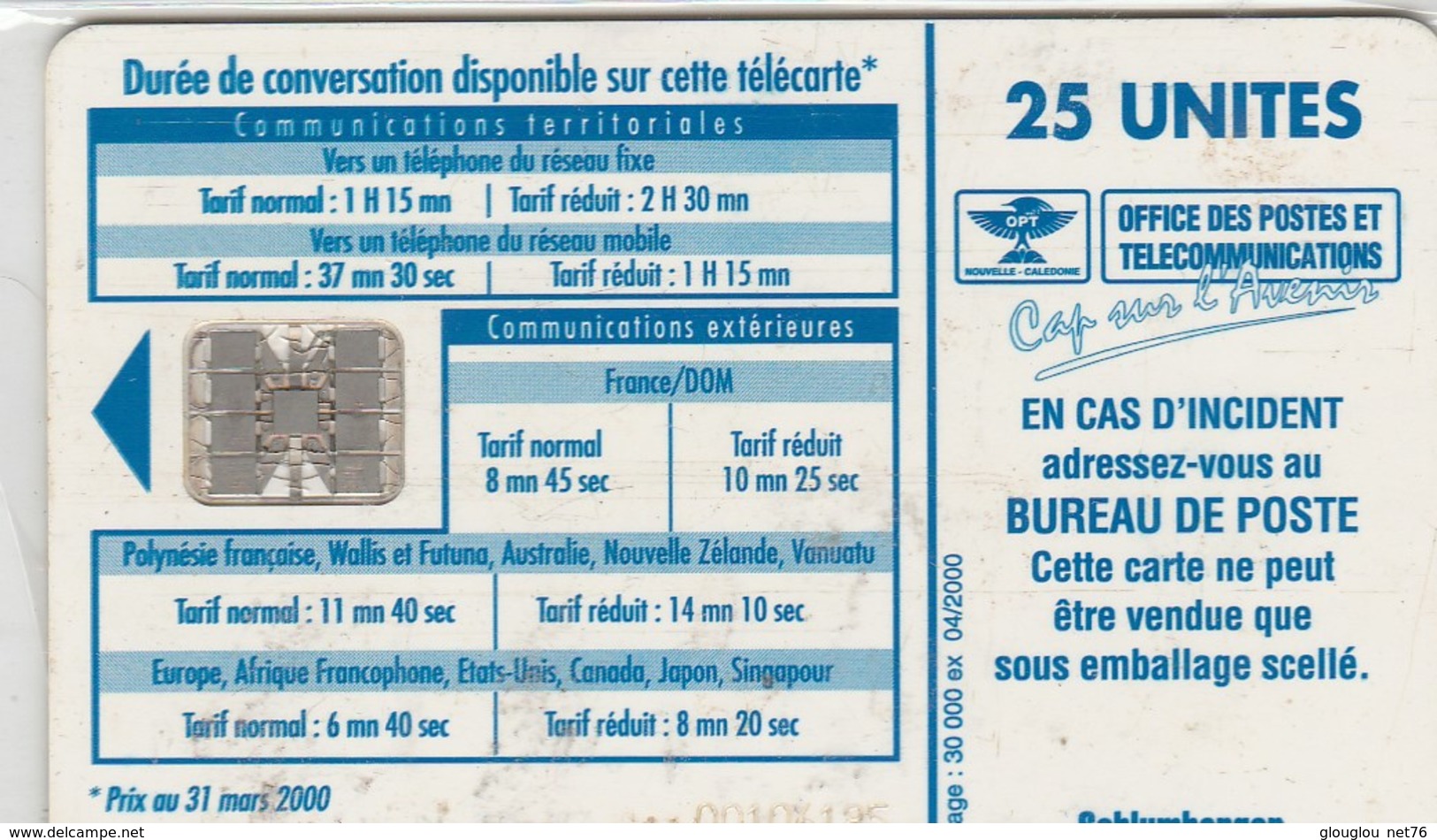 NOUVELLE CALEDONIE...25 UNITES - New Caledonia