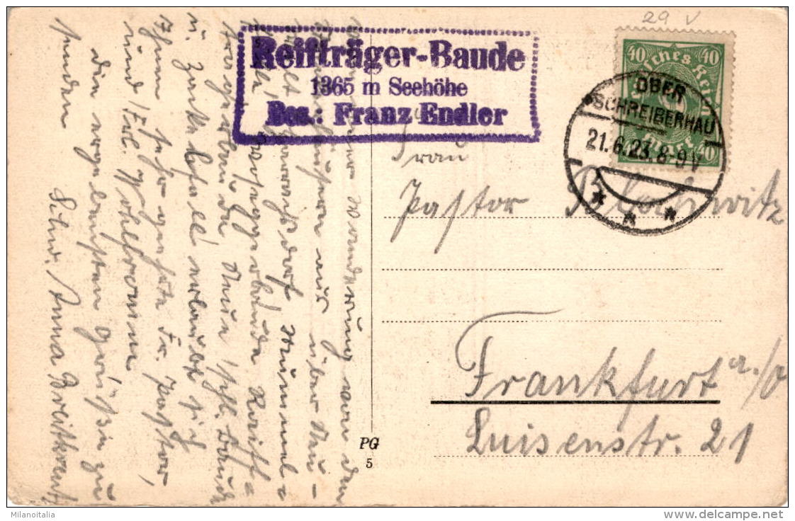 Riesengebirge - Der Zackelfall * 21. 6. 1923 - Polen