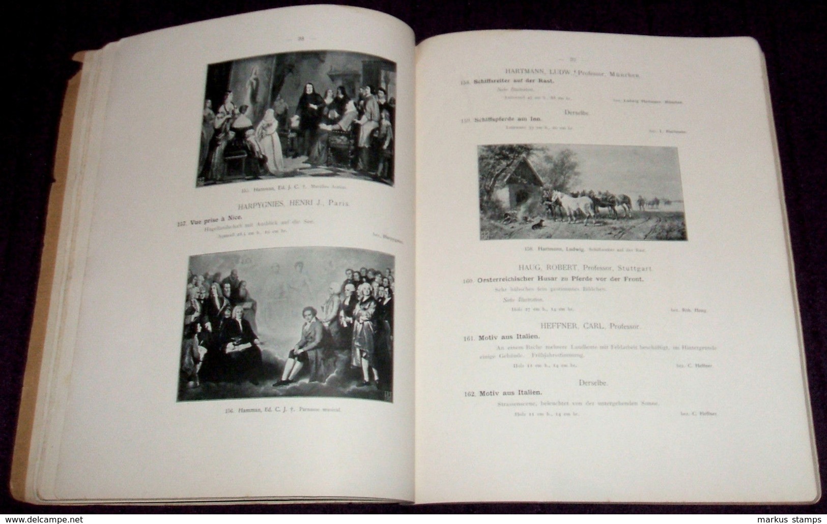 1898 Neumann Art Galery Auction Catalog / Munich, Paintings, Fire Guns, Antiques - Kataloge