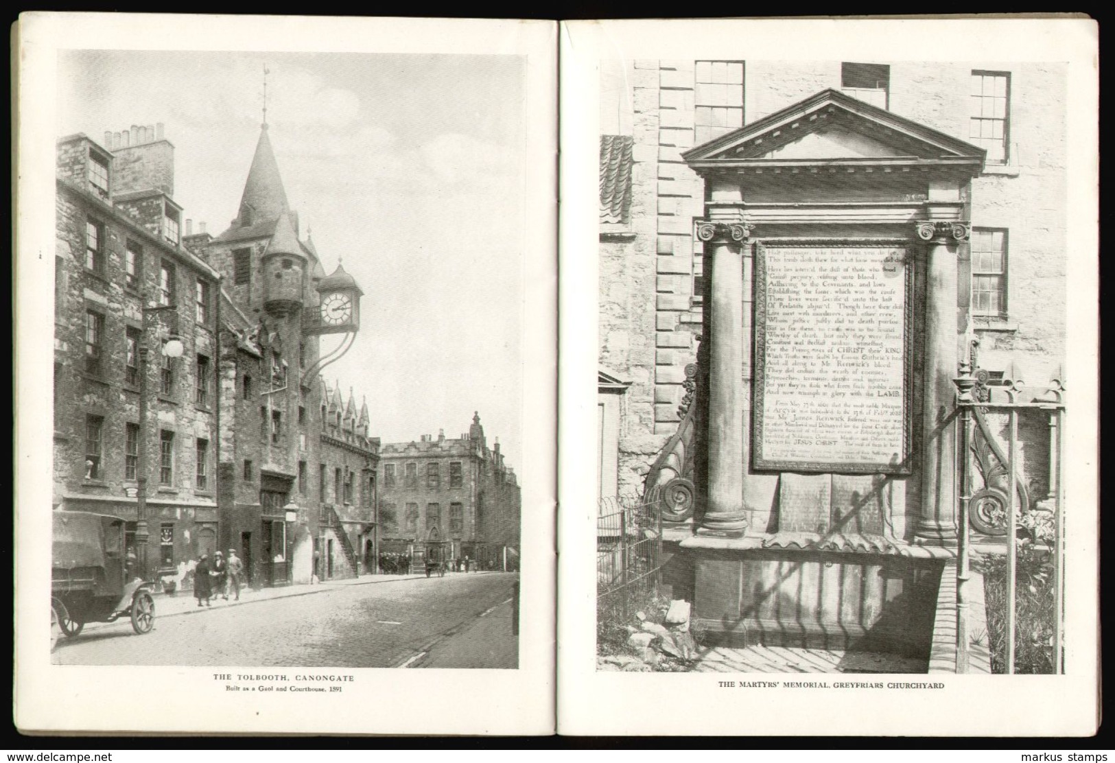 1925 Scotland, Dear Auld Reekie Homeland Association illustrated album, Edinburgh pictures