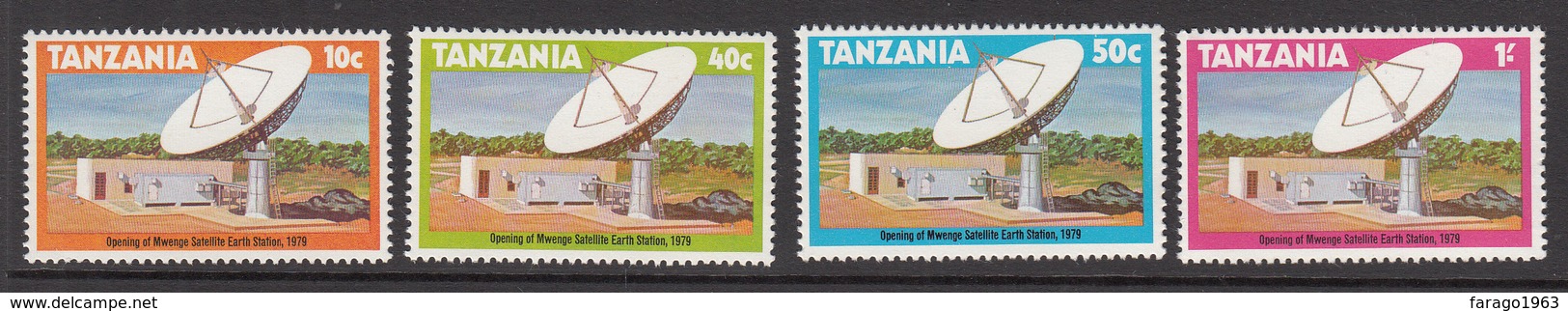 1979 Tanzania Telecommunications Satellite  Complete Set Of 4 MNH Sg274 - Tanzania (1964-...)