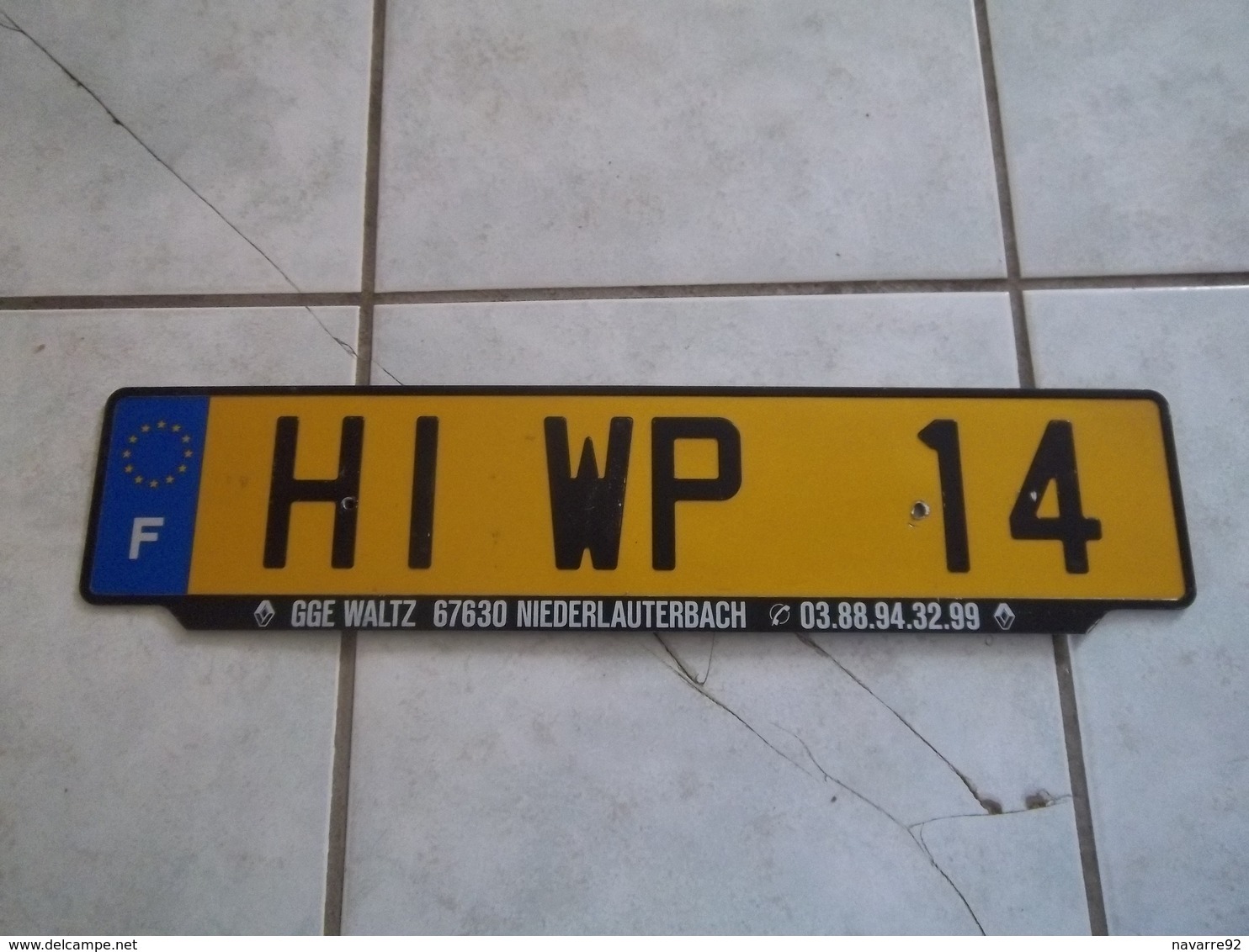 PLAQUE IMMATRICULATION FRANCE ALLEMAGNE TEMPORAIRE IMPORT GERMANY LICENSE PLATE !!! - Number Plates