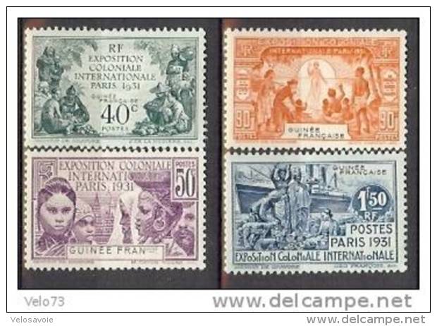 GUINEE N° 115/118 EXPOSITION DE 1931 * - Other & Unclassified