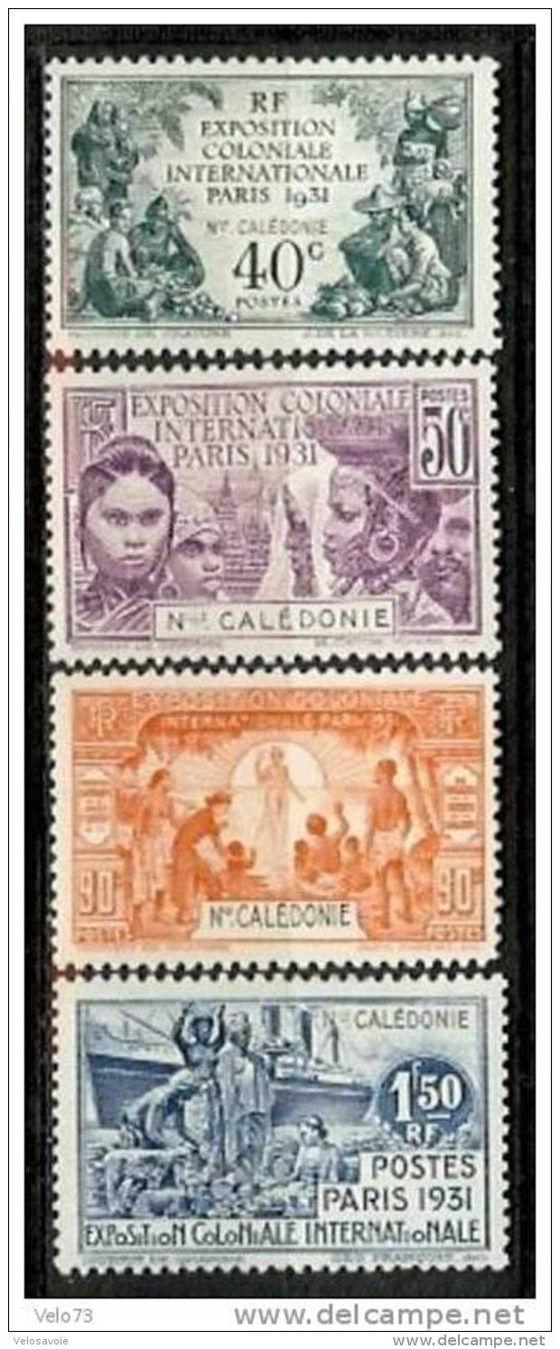 NOUVELLE CALEDONIE N° 162/165 EXPOSITION DE 1931 * - Autres & Non Classés