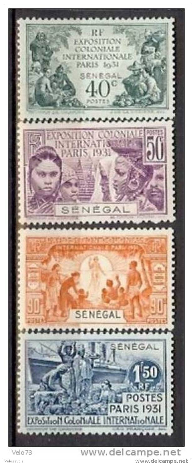 SENEGAL N° 110/113 EXPOSITION DE 1931 * - Other & Unclassified