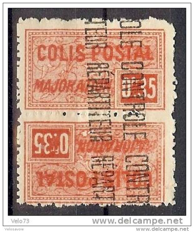 ALGERIE COLIS POSTAUX N° 12b PAIRE TETE BECHE NEUF SANS GOMME - Colis Postaux