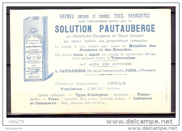 CARTE PUBLICITAIRE PAUTAUBERGE DE L'ANNAM - Covers & Documents