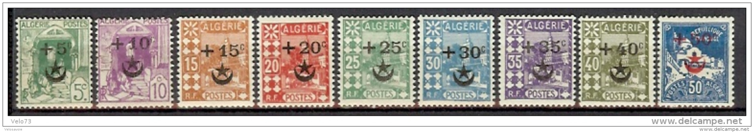 ALGERIE N° 58/70 * - Neufs