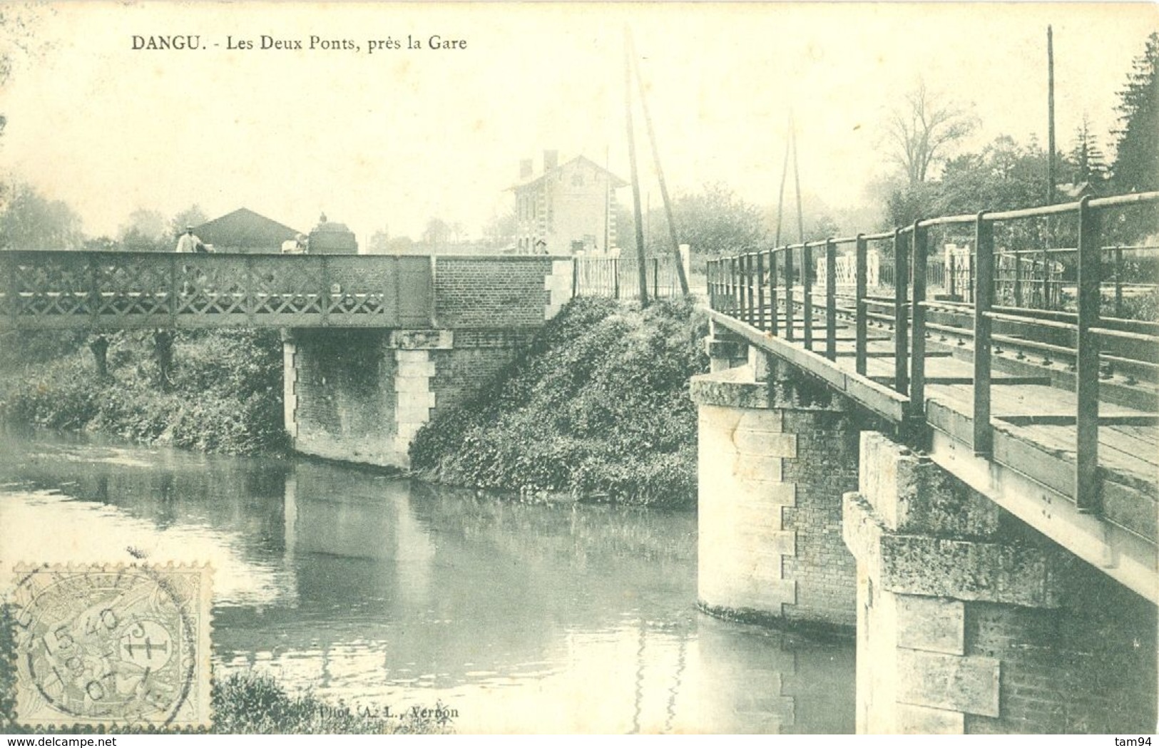 (27) DANGU : Les Deux Ponts, Près La Gare - Dangu