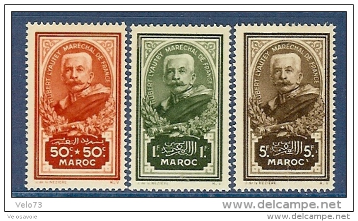 MAROC N° 150/152 LYAUTEY * - Ungebraucht