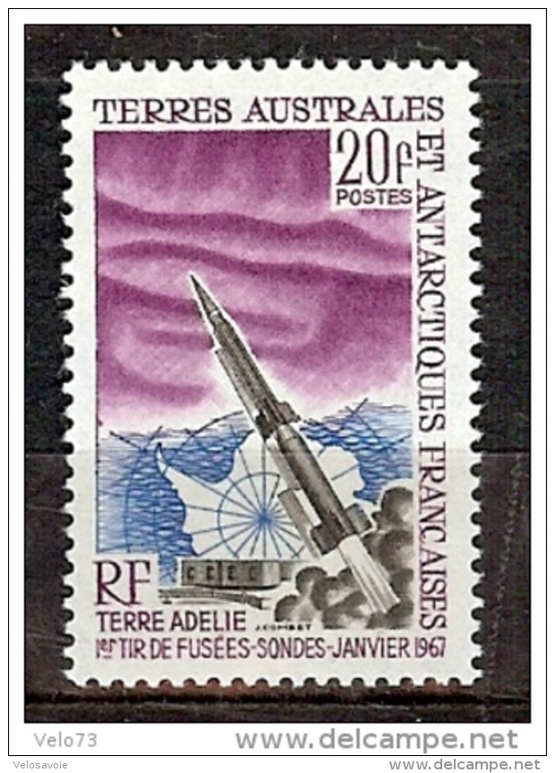 TAAF N° 23 CHARNIERE TRES LEGERE * - Unused Stamps