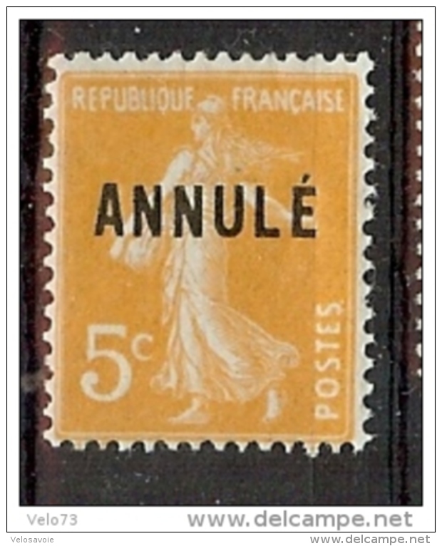 N° 161-CI2 SEMEUSE ANNULE * - Cursussen