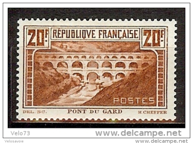 N° 262A PONT DU GARD TYPE I TTB * - Neufs