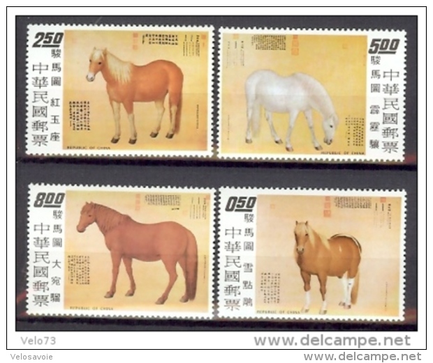 FORMOSE N° 919/921+924/928 SERIE CHEVAUX ** - Unused Stamps