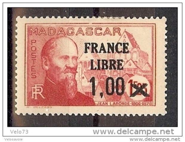 MADAGASCAR N° 260 FRANCE LIBRE * - Ungebraucht