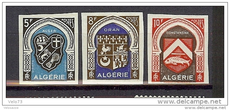 ALGERIE N° 266/270 BLASONS NON DENTELES * - Ungebraucht