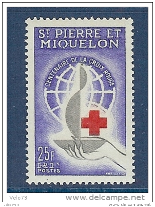 ST PIERRE N° 369 CROIX ROUGE ** - Ongebruikt