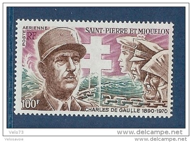 ST PIERRE PA 53 DE GAULLE ** - Neufs