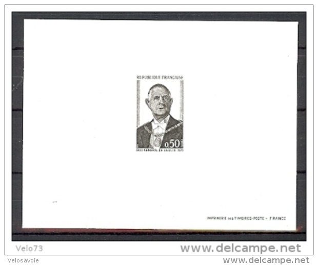 N° 1695/1698 GENERAL DE GAULLE EN EPREUVES DE LUXE - Luxury Proofs