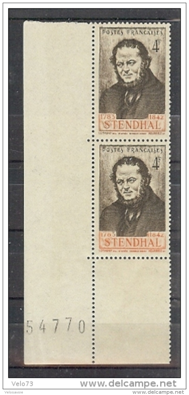 N° 550b LIGNE DU BAS ROUGE TENANT A NORMAL ** - Unused Stamps