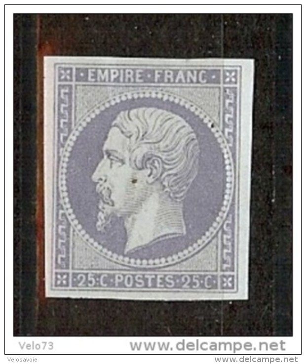 ESSAI TYPE NAPOLEON 25c VIOLET GRIS NEUF SANS GOMME - Andere & Zonder Classificatie