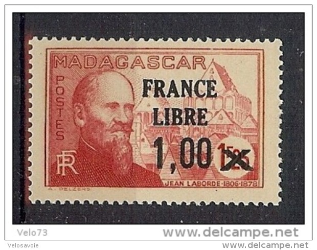 MADAGASCAR N° 260 FRANCE LIBRE  ** - Unused Stamps