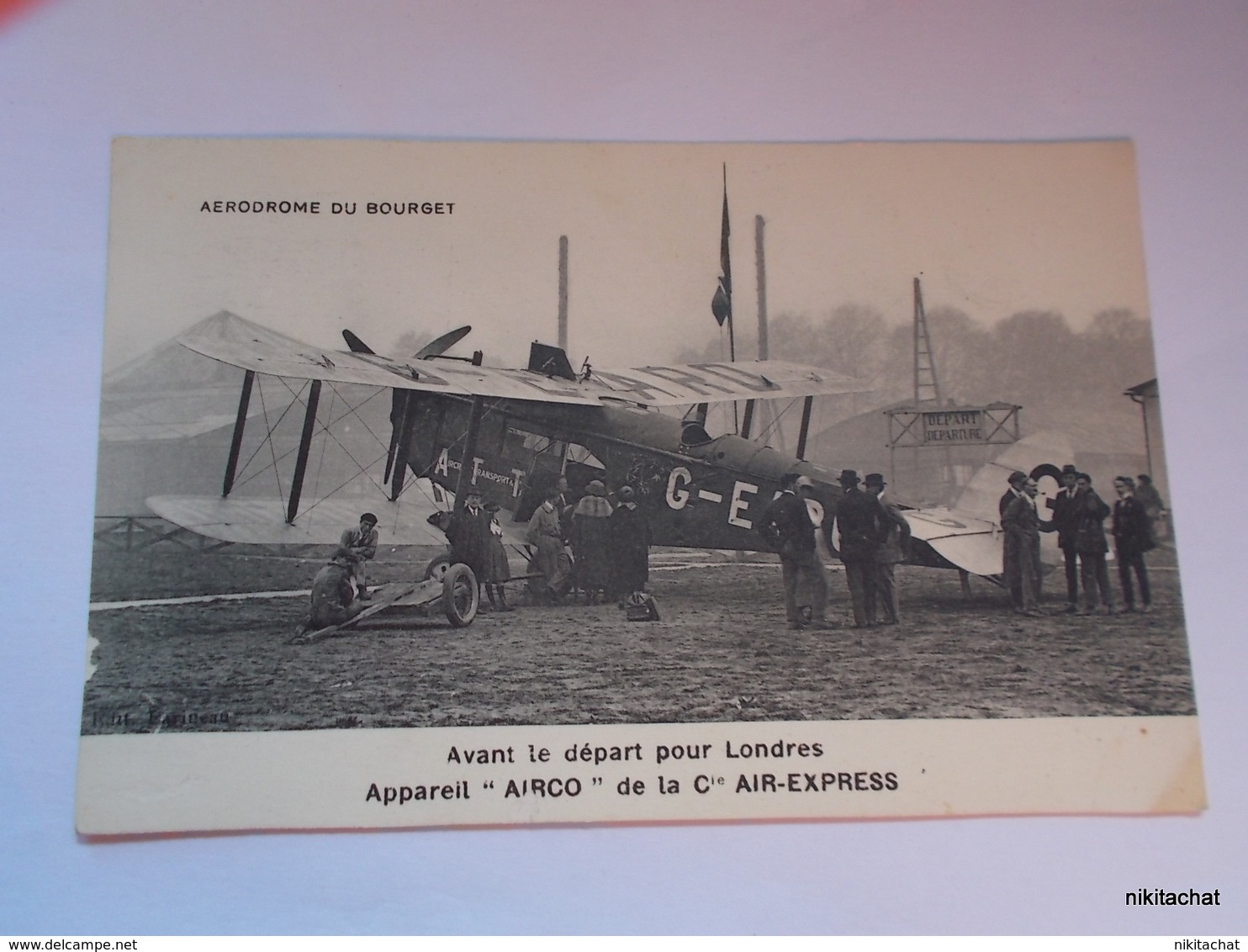 AERODROME DU BOURGET-Avanat Le épart Pour Londres-Appareil "AIRCO" De La Cie Air-Express - Le Bourget