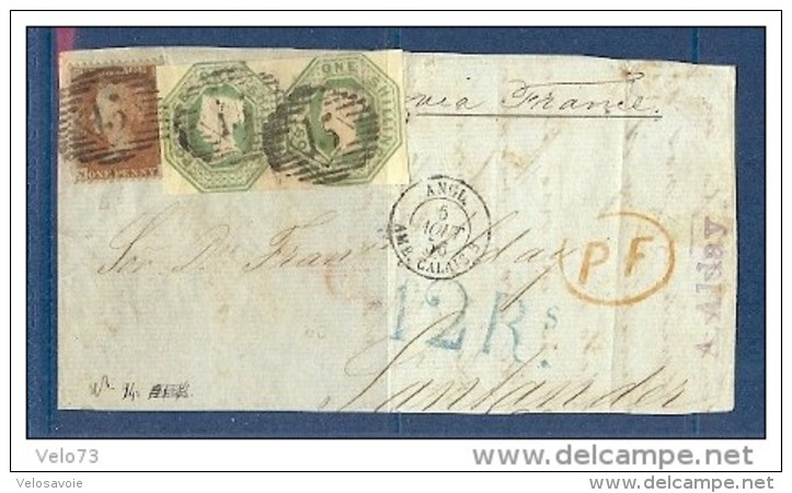 GRANDE BRETAGNE N° 7 EN PAIRE + 26 SUR DEVANT DE LETTRE - Used Stamps