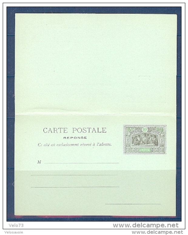 OBOCK ENTIER CARTE POSTALE REPONSE NEUF - Storia Postale