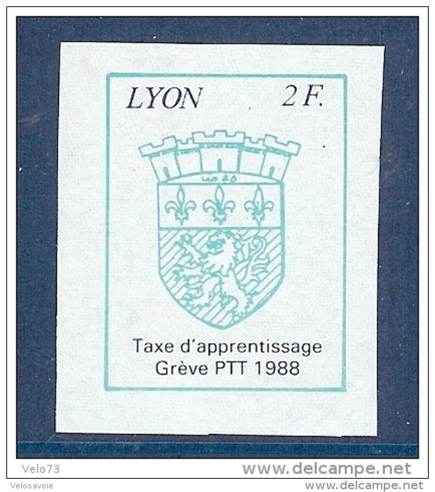 LYON TIMBRE DE GREVE DE 1988 A 2F NEUF SANS GOMME - Andere & Zonder Classificatie