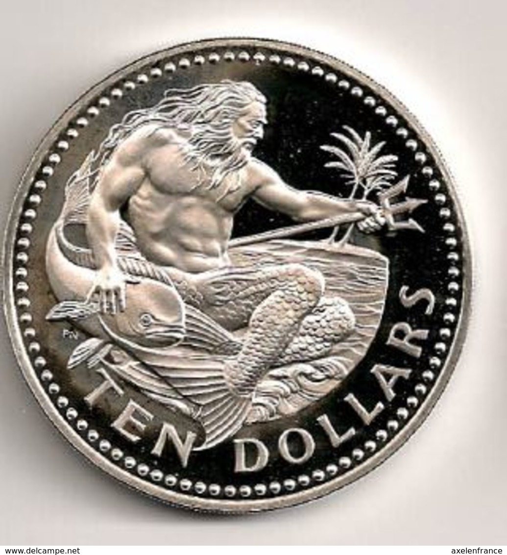 Barbades - 10 Dollars Argent Silver 1976 - Barbados