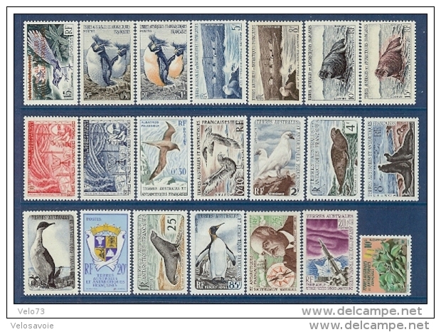 TAAF LOT DE TIMBRES TOUS DIFFERENTS A 10% DE LA COTE * - Collections, Lots & Séries