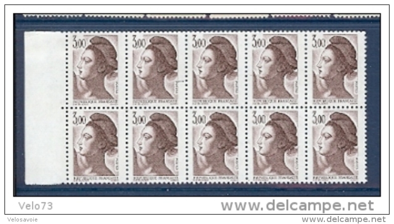 N° 2243a X 10 LIBERTE 3F SANS PHOSPHORE ** - Unused Stamps