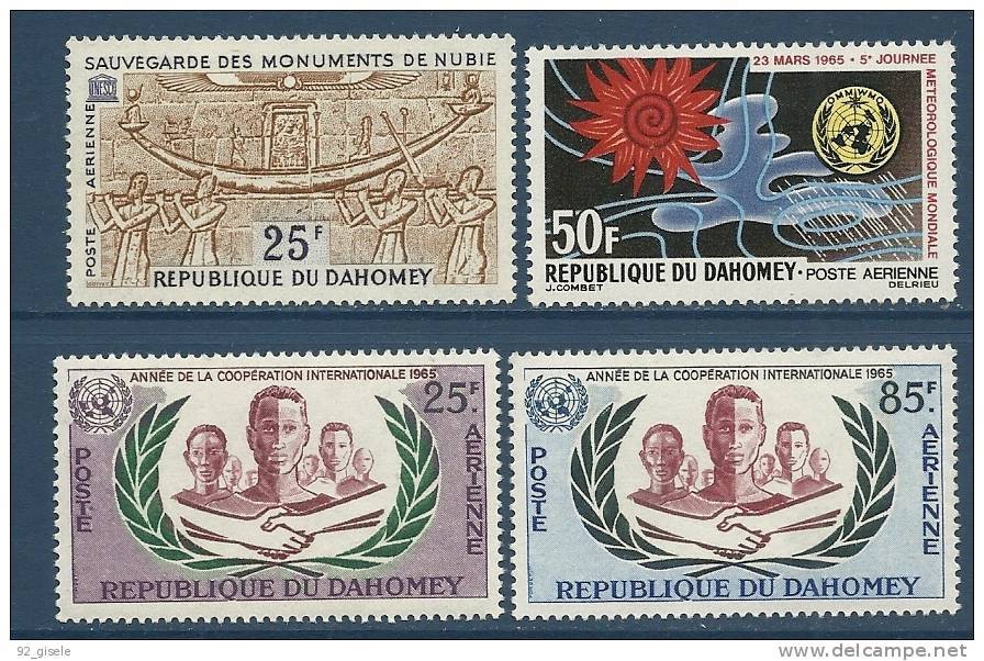 Dahomey Aerien YT 28 29 30 31 (PA) "  Lot 4 Tp " 1965 Neuf* - Bénin – Dahomey (1960-...)