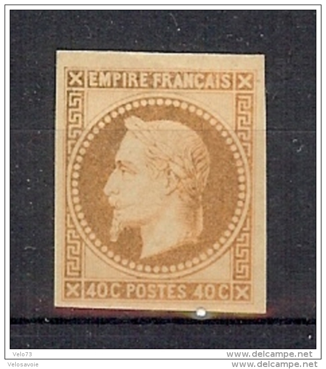 N° 31c IMPRESSION FINE ROTHSCHILD NON DENTELE * - 1863-1870 Napoleone III Con Gli Allori