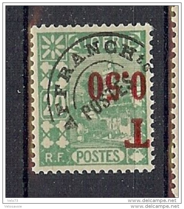 ALGERIE TAXE N° 28a SURCHARGE RENVERSEE ** - Postage Due