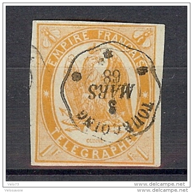 TELEGRAPHE N° 3 OBLITERE DE TOURCOING TTB SIGNE A. BRUN - Telegraaf-en Telefoonzegels