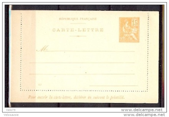 ENTIER N° 117-CL 1 MOUCHON 15c NEUVE - Cartoline-lettere