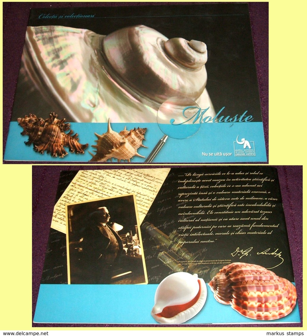 Molluscs From Romanian National Museum Of Natural History, Illustrated Brochure - Coquillages